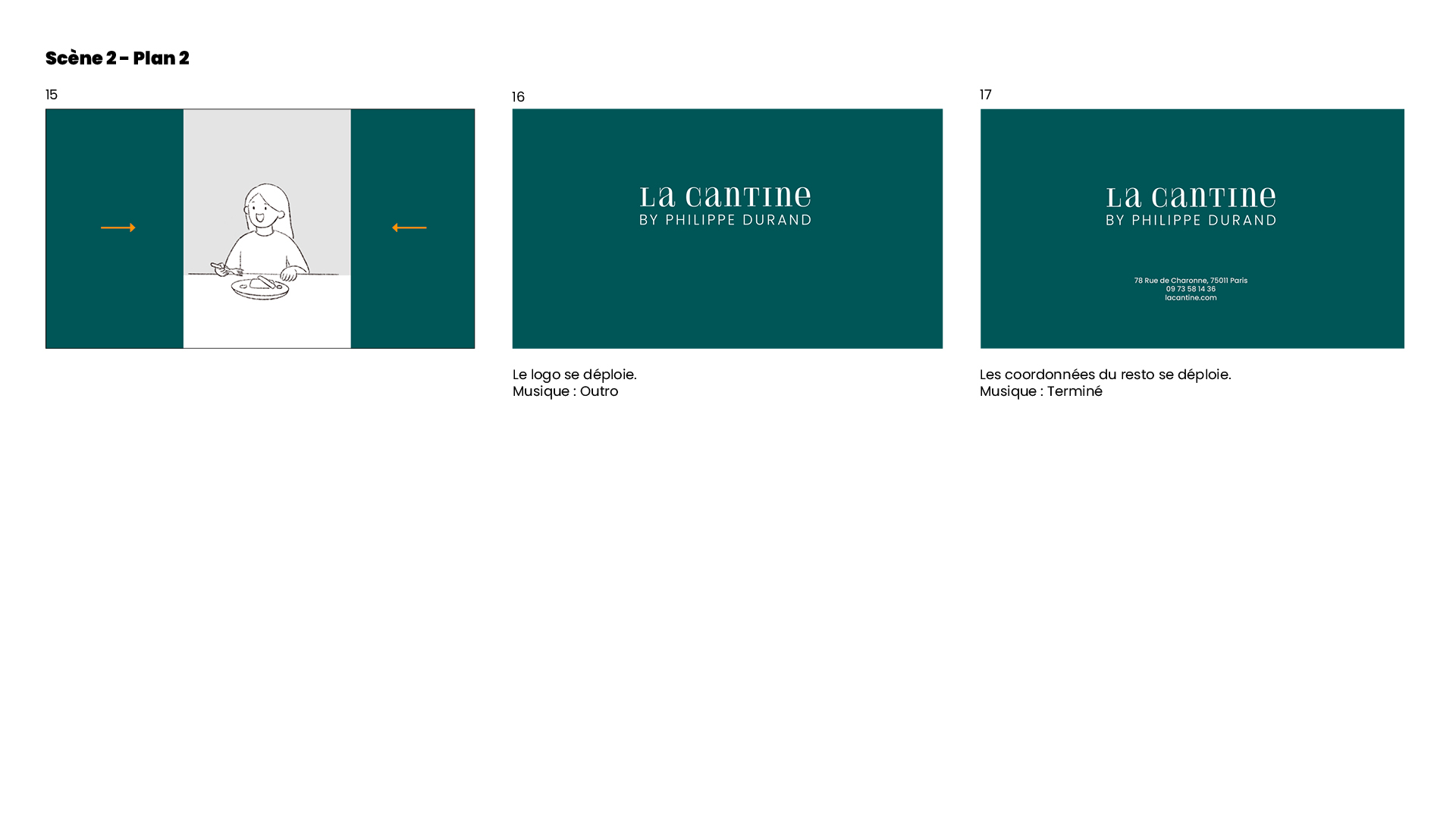 La Cantine - Storyboard